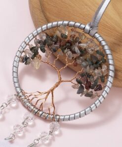 Dây treo oto Dreamcatcher lông vũ