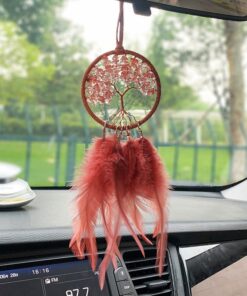 Dây treo oto Dreamcatcher lông vũ