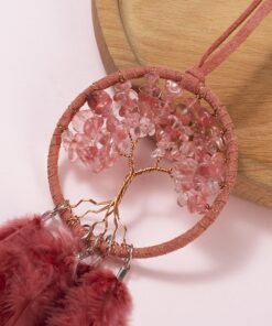 Dây treo oto Dreamcatcher lông vũ