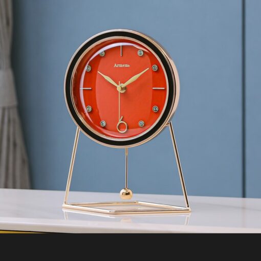 dong-ho-qua-lac-de-ban-dep 1 (1) Đồng hồ quả lắc để bàn xinh xắn