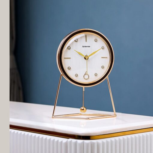 dong-ho-qua-lac-de-ban-dep 1 (2) Đồng hồ quả lắc để bàn xinh xắn