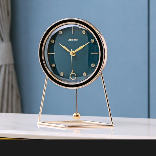 dong-ho-qua-lac-de-ban-dep 1 (3) Đồng hồ quả lắc để bàn xinh xắn