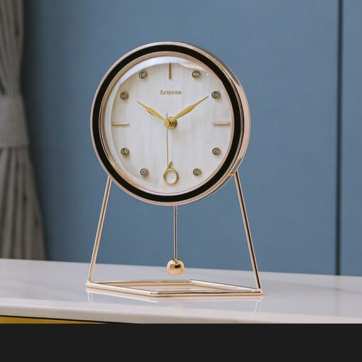 dong-ho-qua-lac-de-ban-dep 1 (5) Đồng hồ quả lắc để bàn xinh xắn