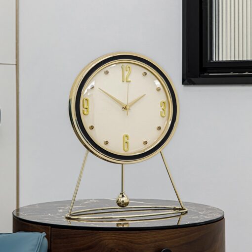 dong ho qua lac dec ban trang tri 1 Đồng hồ quả lắc để bàn sang trọng