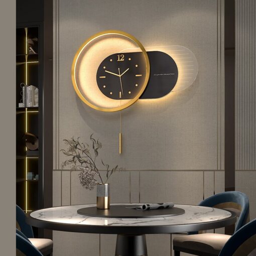 dong-ho-treo-tuong-den-led 1 (2) Đồng hồ treo tường kết hợp đèn Led hiện đại