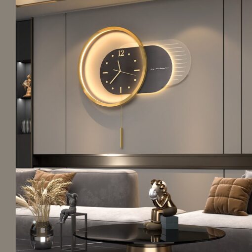 dong-ho-treo-tuong-den-led 1 (3) Đồng hồ treo tường kết hợp đèn Led hiện đại