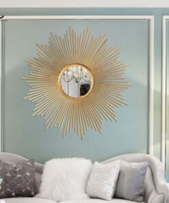 Gương mặt trời treo tường đơn giản