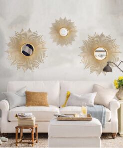 Gương mặt trời treo tường đơn giản