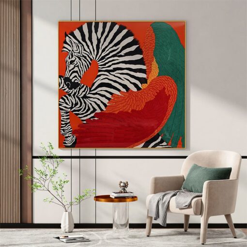 tranh-con-ngua-kho-vuong 1 Tranh con ngựa khổ vuông