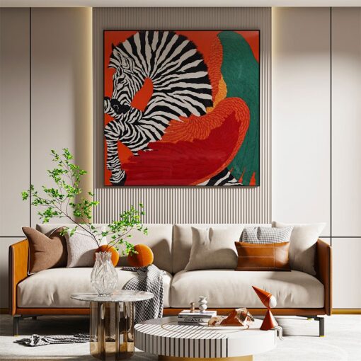 tranh-con-ngua-kho-vuong 2 Tranh con ngựa khổ vuông