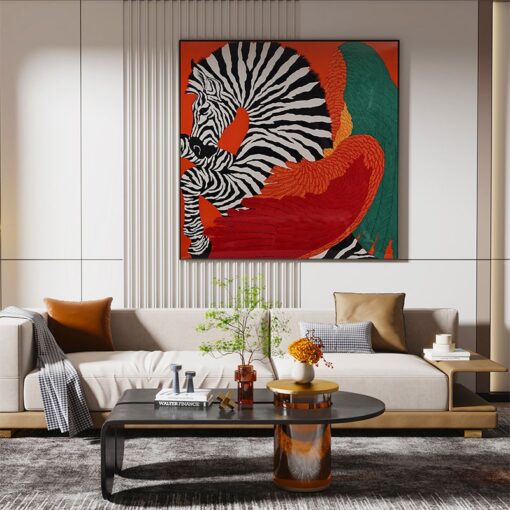 tranh-con-ngua-kho-vuong 3 Tranh con ngựa khổ vuông