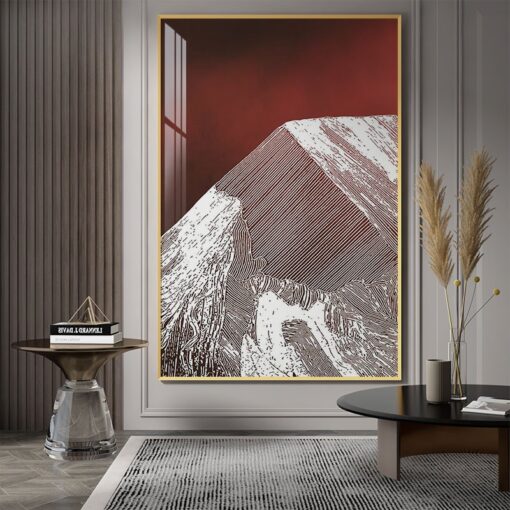 Tranh in sơn dầu phong cảnh núi Tranh in sơn dầu phong cảnh núi