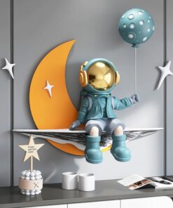 Tranh phi hành gia trên mặt trăng 3D