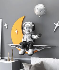 Tranh phi hành gia trên mặt trăng 3D