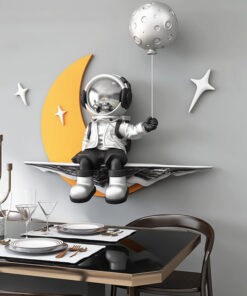 Tranh phi hành gia trên mặt trăng 3D