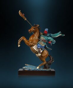 Tượng Quan Công cưỡi ngựa để bàn làm việc