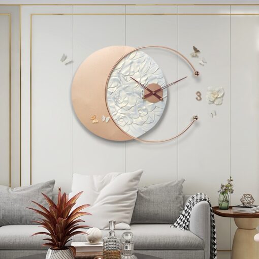 Đồng Hồ Treo Tường Họa Tiết Hoa 3D Đồng Hồ Treo Tường Họa Tiết Hoa 3D