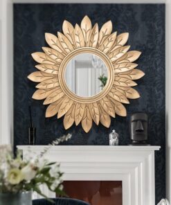 Gương trang trí hình bông hoa