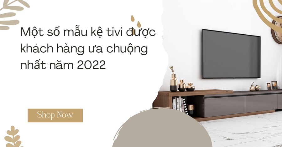 mot so mau ke tivi duoc ua chuong nhat 2022