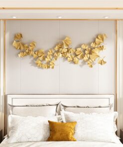 Phù điêu nghệ thuật hình lá bạch quả trang trí tường