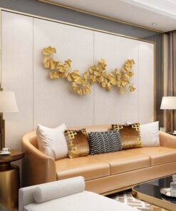 Phù điêu nghệ thuật hình lá bạch quả trang trí tường