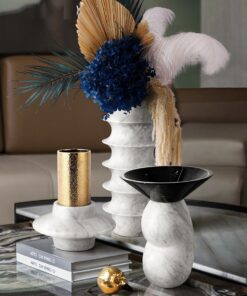 Bình hoa bằng đá cẩm thạch tự nhiên