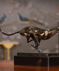 Con báo trang trí bằng đồng