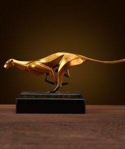 Con báo trang trí bằng đồng