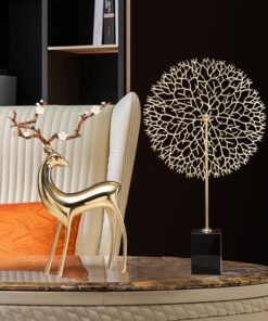 Tượng con hươu trang trí sang trọng