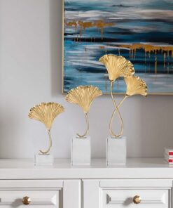 Mô hình lá bạch quả làm thủ công bằng tay