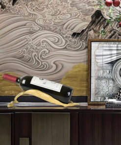 Giá rượu vang hình chiếc lá