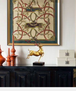 Hươu Sika để bàn bằng đồng nguyên chất