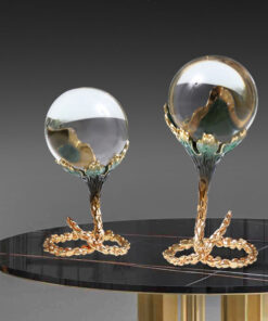 Quả cầu pha lê mini bày kệ tivi