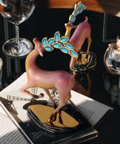 Tượng hươu pha lê để bàn