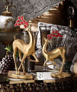 Tượng hươu pha lê để bàn