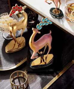 Tượng hươu pha lê để bàn