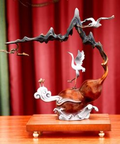 Decor hạc đứng Hồ Lô