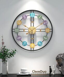 Đồng hồ treo tường số la mã hết hợp chữ số độc đáo