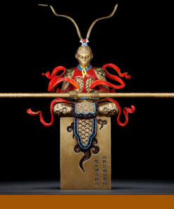 Tượng tôn ngộ không ngồi thiền bằng đồng đẹp