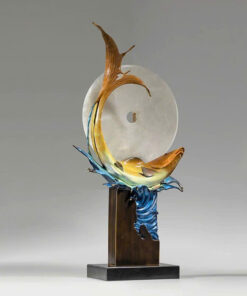 Tượng Cá Chép Vũ Môn Ôm Ngọc