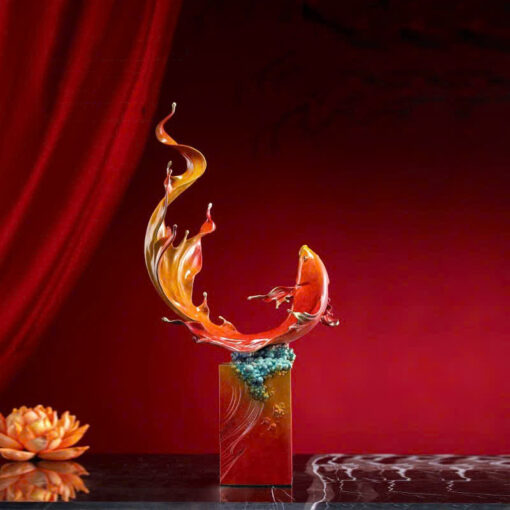 tuong-ca-chep-uon-minh 6 Tượng Cá Chép Vũ Long