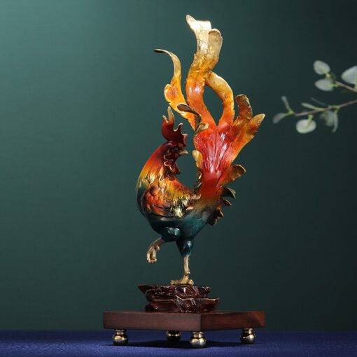 tuong-ga-trong-gay 2 Tượng gà trống đuôi phượng