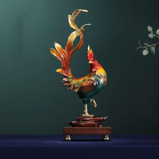 tuong-ga-trong-gay 5 Tượng gà trống đuôi phượng