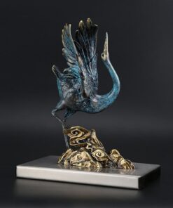 Tượng hạc bằng đồng nguyên chất