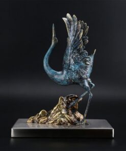 Tượng hạc bằng đồng nguyên chất