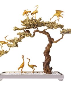 Đồ decor cao cấp đàn cò dạo chơi bằng đồng đẹp