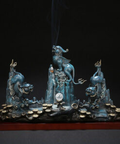 Tam tỳ hưu kết hợp lư hương chảy ngược