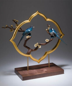 Đồ trang trí nhà cửa kệ tivi đôi chim hỷ tước