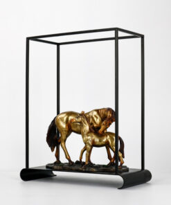 Mẫu tượng ngựa mẫu tử trang trí phòng bàn làm việc