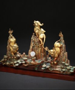 Lư hương chảy ngược tỳ hưu phong thủy bằng đồng